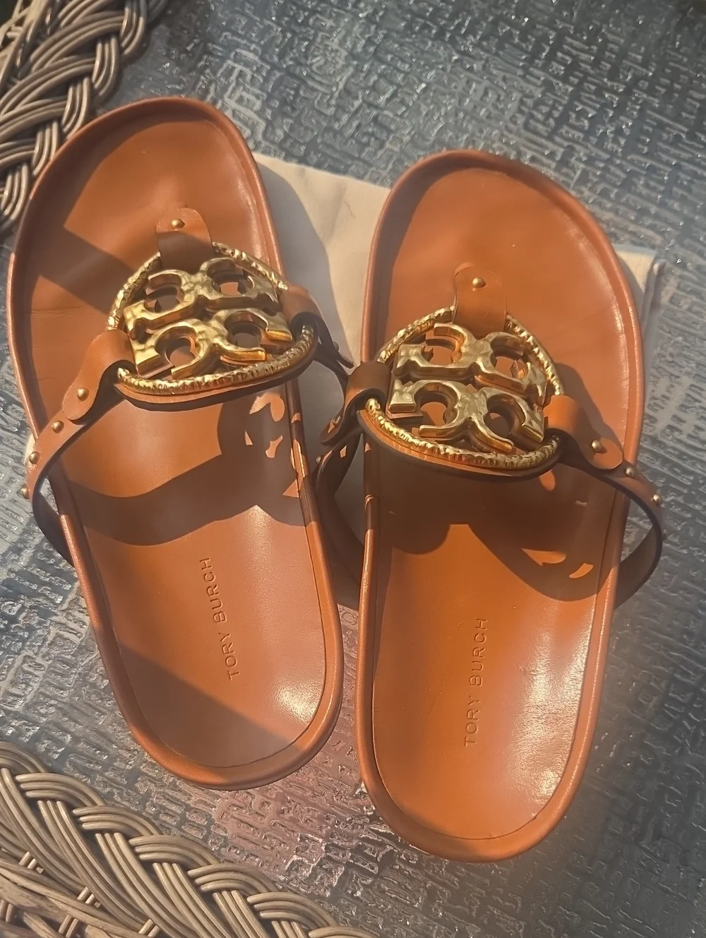 Tory Burch Miller Cloud Vintage Plaque Sandals